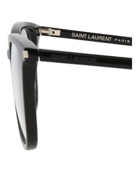 Saint Laurent Saint Laurent Mens Square/Rectangle Black Black Transparent Fashion Designer Eyewear