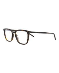Saint Laurent Saint Laurent Mens Square/Rectangle Havana Havana Transparent Fashion Designer Eyewear