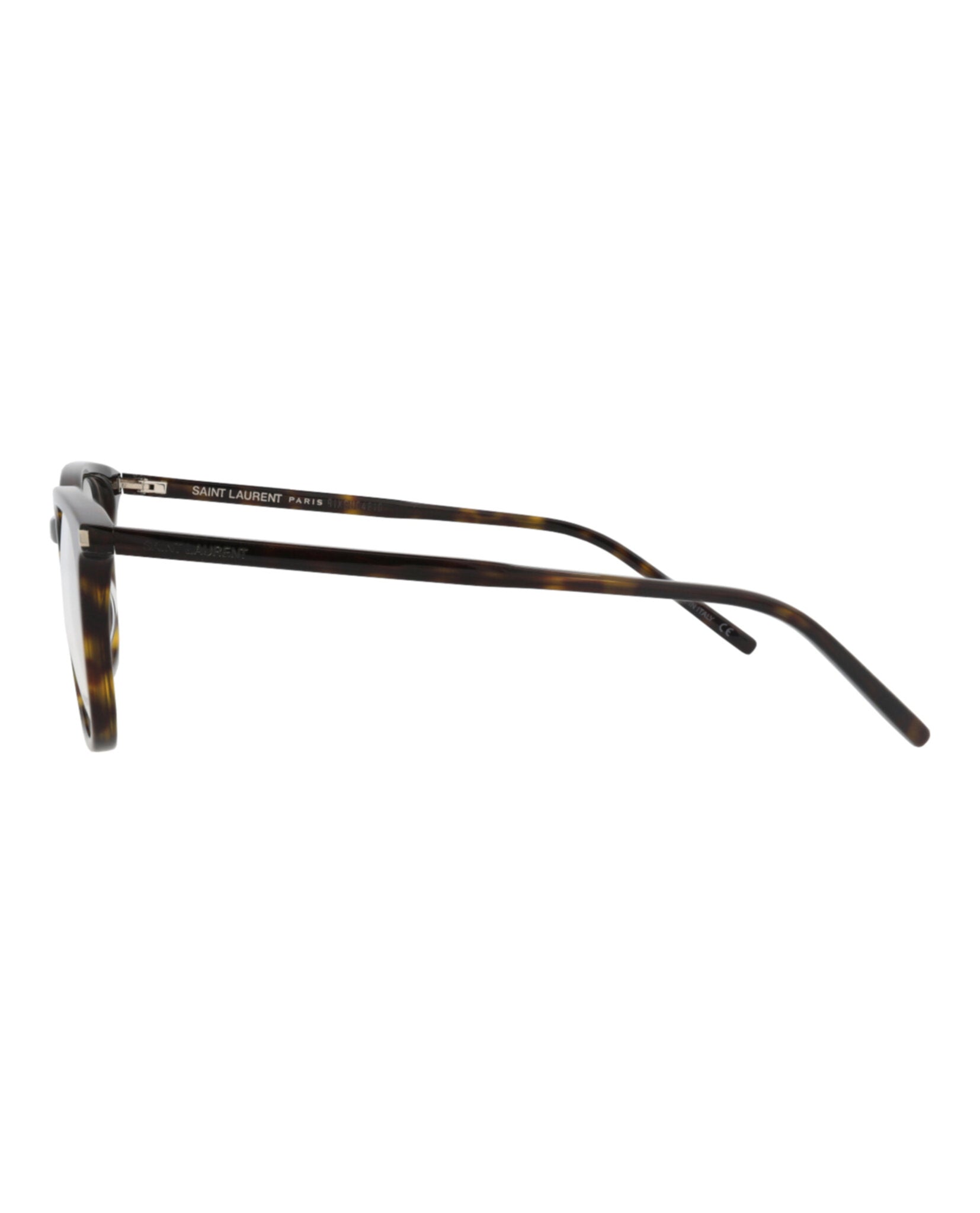 Saint Laurent Saint Laurent Mens Square/Rectangle Havana Havana Transparent Fashion Designer Eyewear