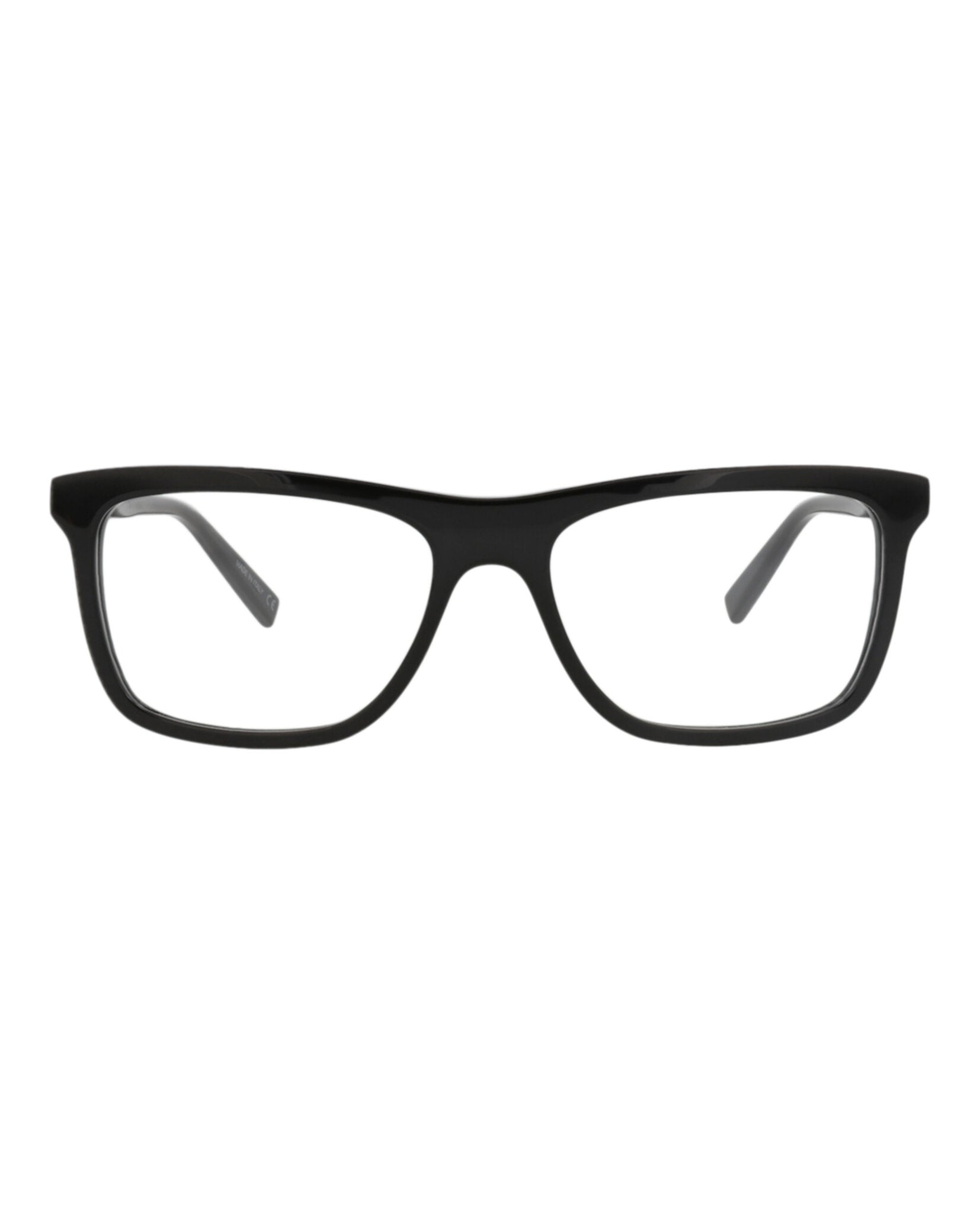Saint Laurent Saint Laurent Mens Square/Rectangle Black Black Transparent Fashion Designer Eyewear