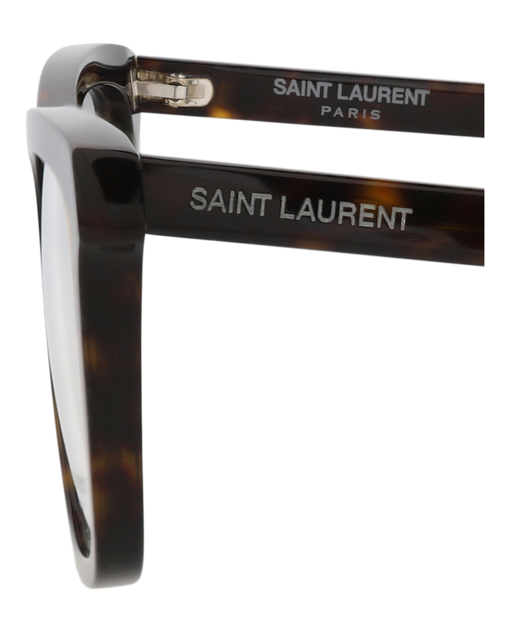 Saint Laurent Saint Laurent Mens Square/Rectangle Havana Havana Transparent Fashion Designer Eyewear