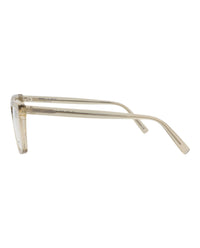 Saint Laurent Saint Laurent Mens Square/Rectangle Yellow Yellow Transparent Fashion Designer Eyewear