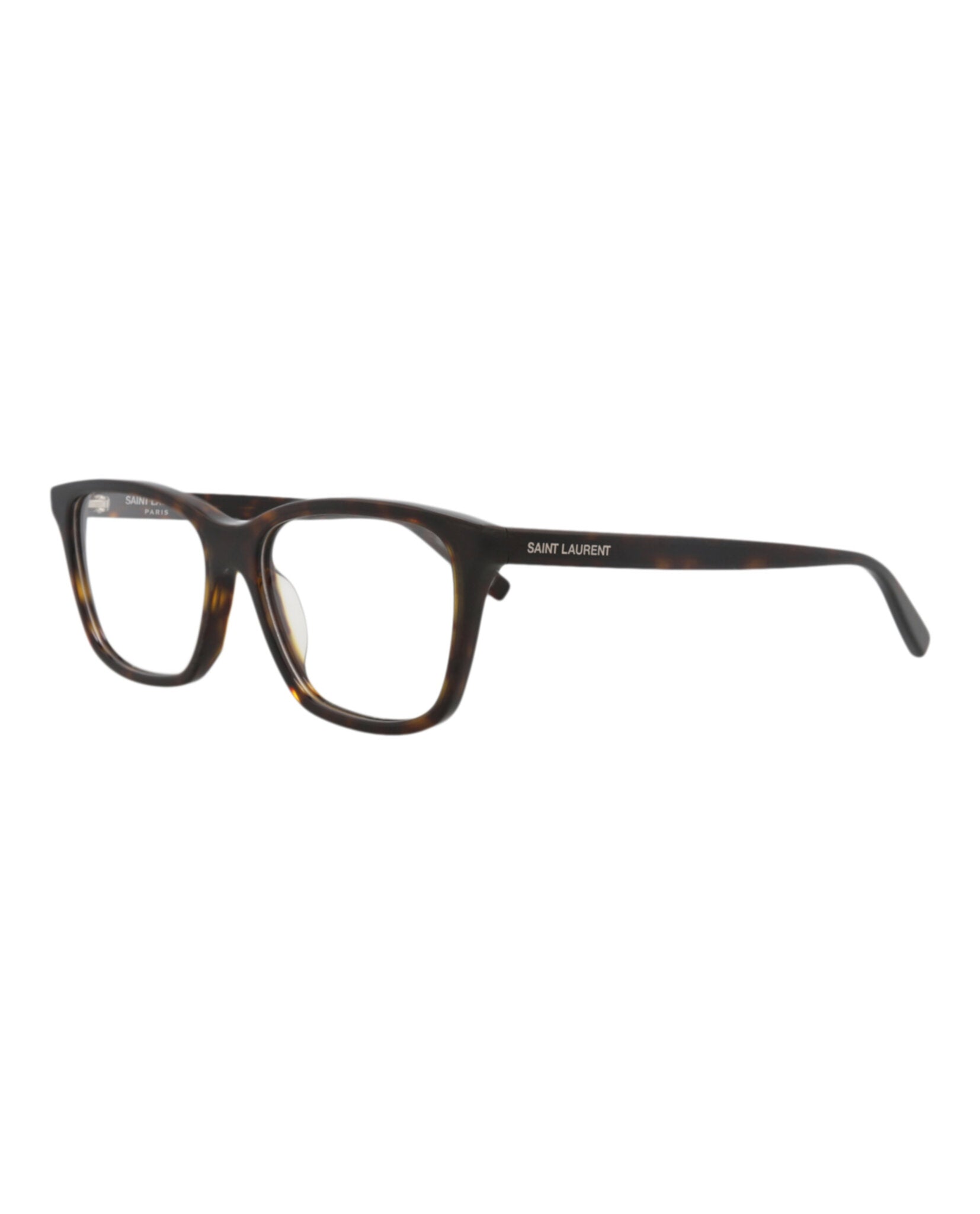 Saint Laurent Saint Laurent Womens Square/Rectangle Havana Havana Transparent Fashion Designer Eyewear