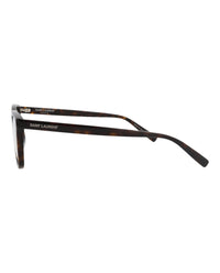 Saint Laurent Saint Laurent Womens Square/Rectangle Havana Havana Transparent Fashion Designer Eyewear