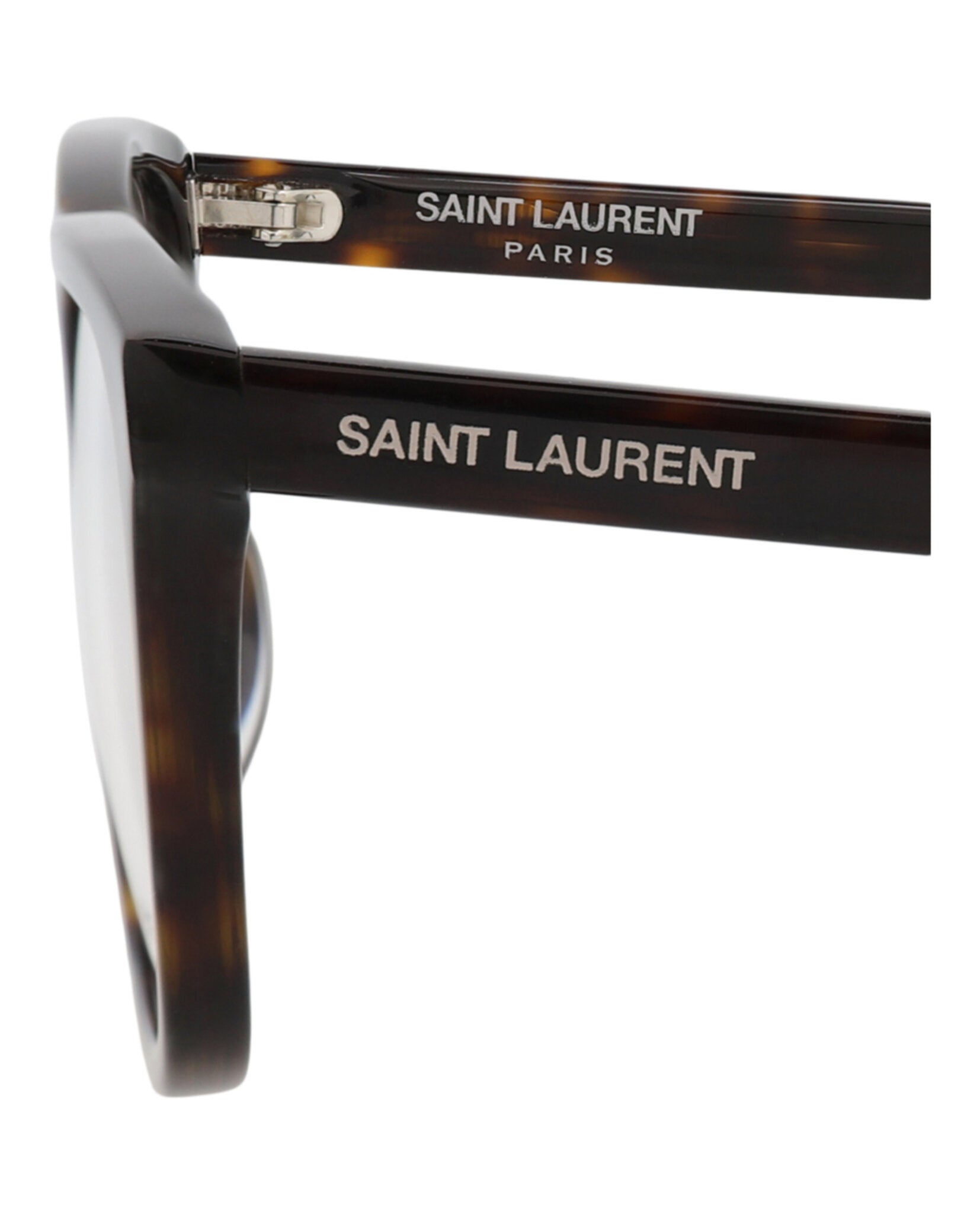 Saint Laurent Saint Laurent Womens Square/Rectangle Havana Havana Transparent Fashion Designer Eyewear