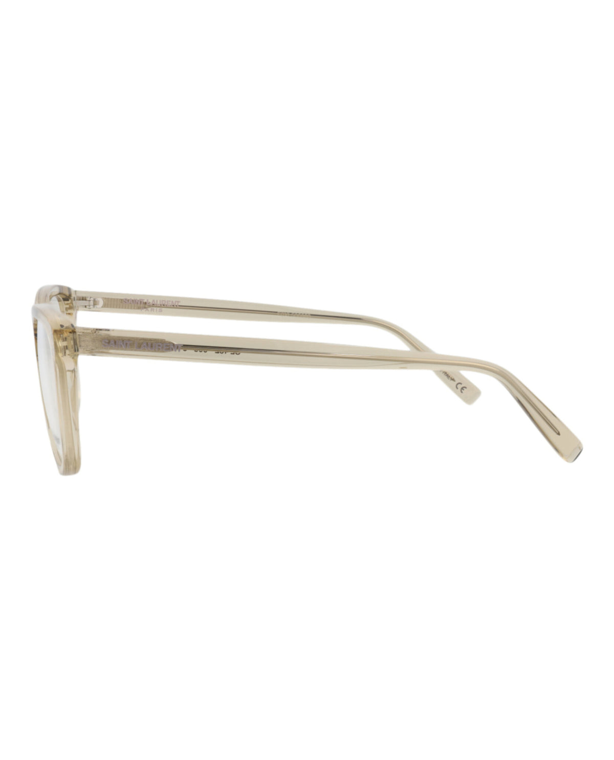 Saint Laurent Womens Square/Rectangle Yellow Yellow Transparent Fashion Designer Eyewear