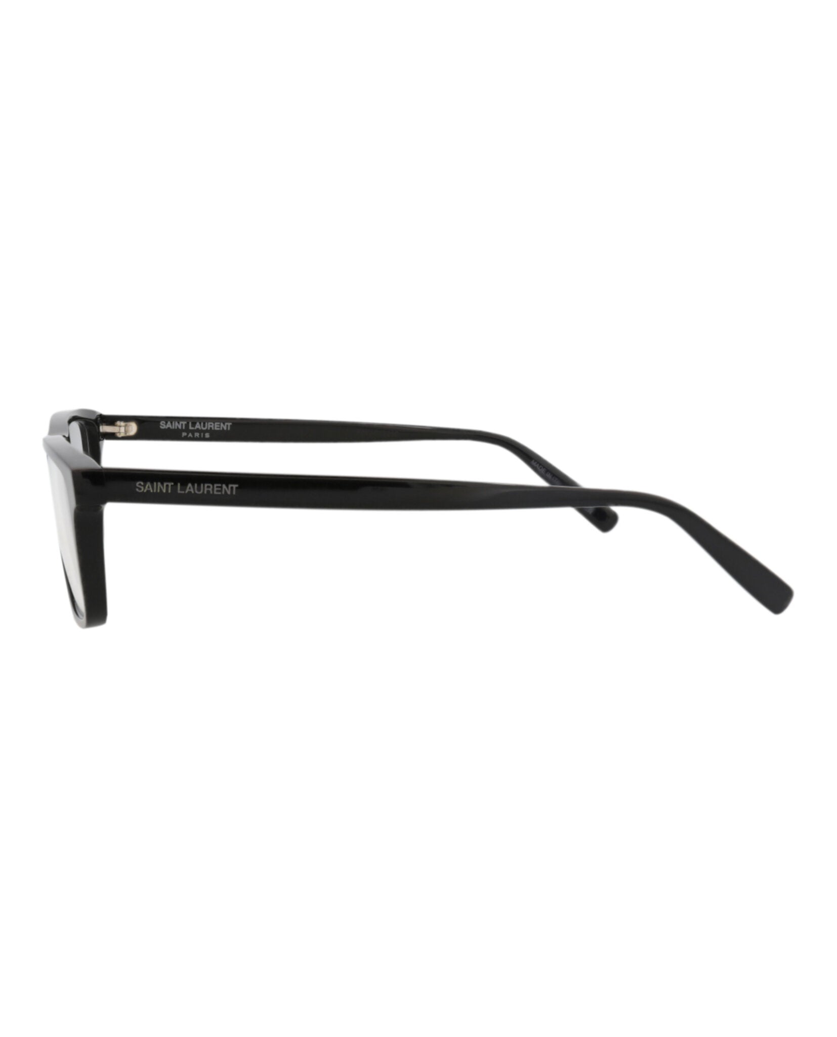 Saint Laurent Saint Laurent Mens Square/Rectangle Black Black Transparent Fashion Designer Eyewear