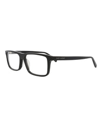 Saint Laurent Saint Laurent Mens Square/Rectangle Black Black Transparent Fashion Designer Eyewear
