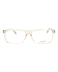 Saint Laurent Saint Laurent Mens Square/Rectangle Yellow Yellow Transparent Fashion Designer Eyewear