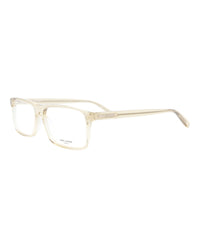 Saint Laurent Saint Laurent Mens Square/Rectangle Yellow Yellow Transparent Fashion Designer Eyewear
