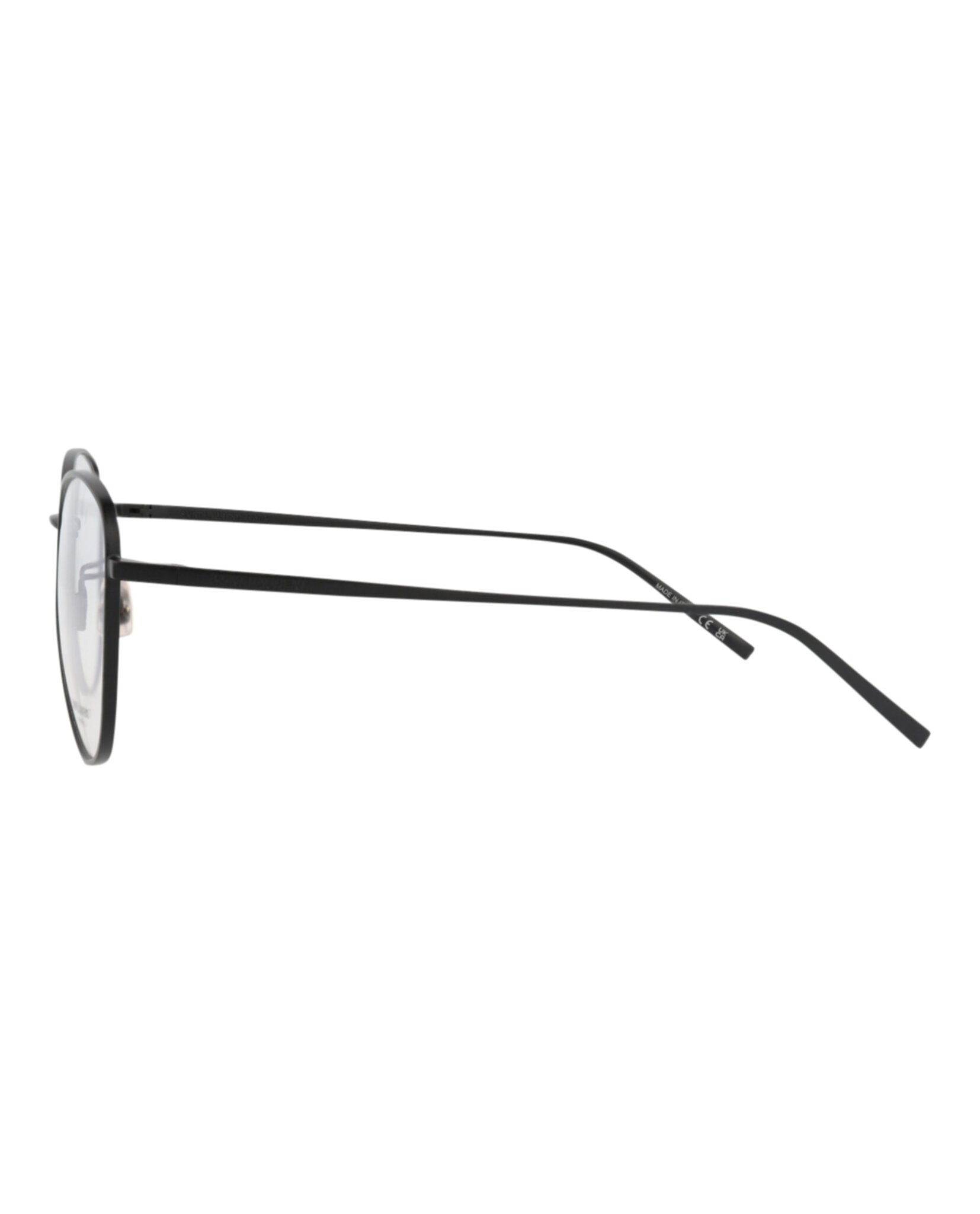 Saint Laurent Womens Cat Eye Black Black Transparent Fashion Designer Eyewear