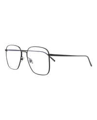 Saint Laurent Unisex Square/Rectangle Black Black Transparent Fashion Designer Eyewear