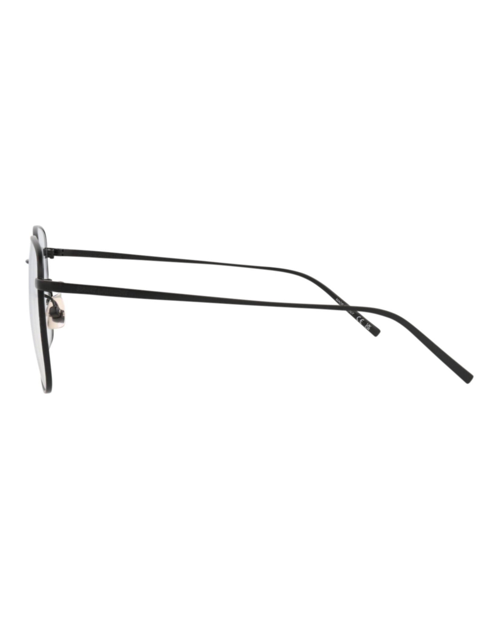 Saint Laurent Unisex Square/Rectangle Black Black Transparent Fashion Designer Eyewear