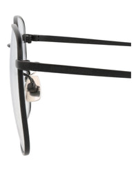 Saint Laurent Unisex Square/Rectangle Black Black Transparent Fashion Designer Eyewear
