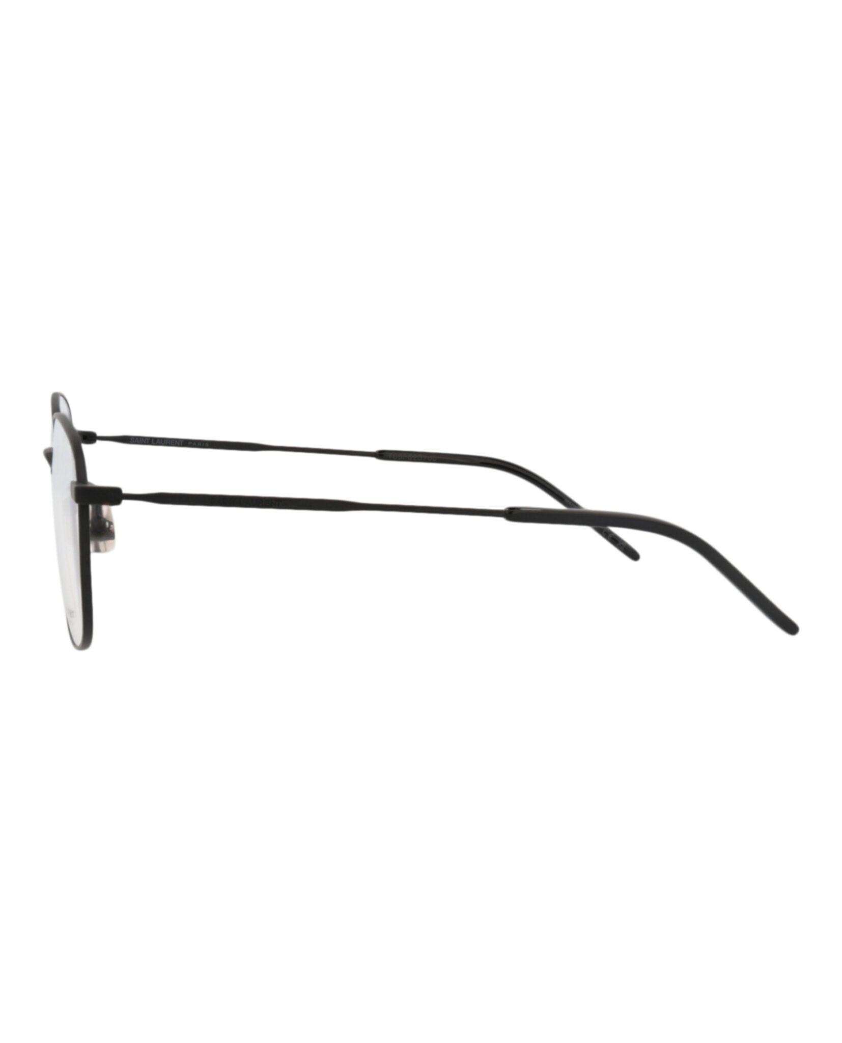 Saint Laurent Unisex Round/Oval Black Black Transparent Fashion Designer Eyewear