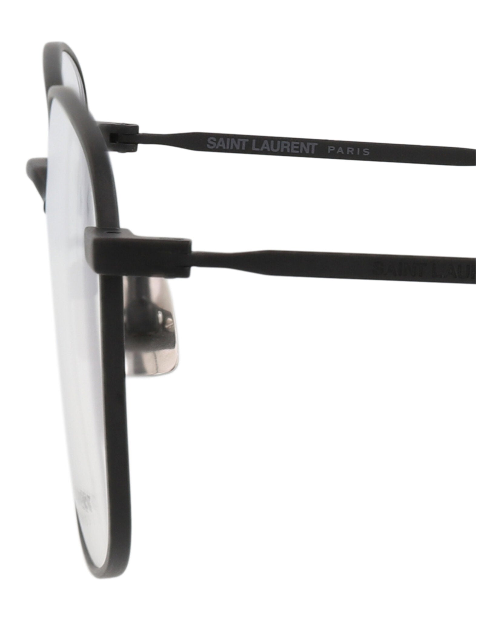 Saint Laurent Unisex Round/Oval Black Black Transparent Fashion Designer Eyewear