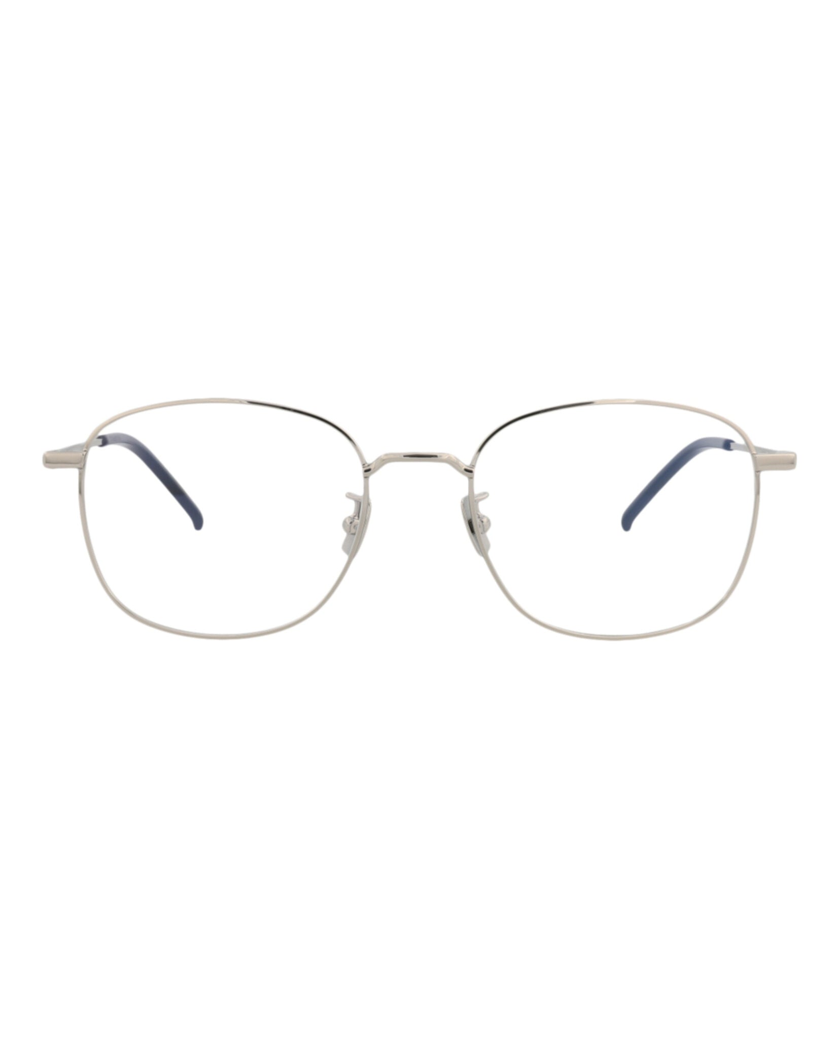 Saint Laurent Unisex Round/Oval Silver Silver Transparent Fashion Designer Eyewear