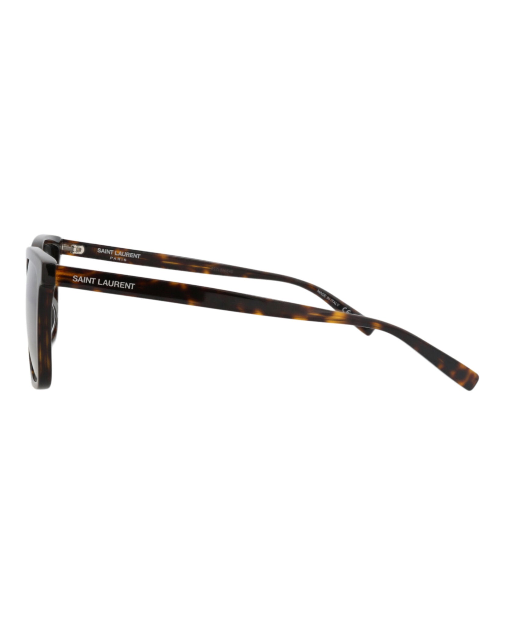 Saint Laurent Saint Laurent Mens Square/Rectangle Havana Havana Smoke Fashion Designer Eyewear