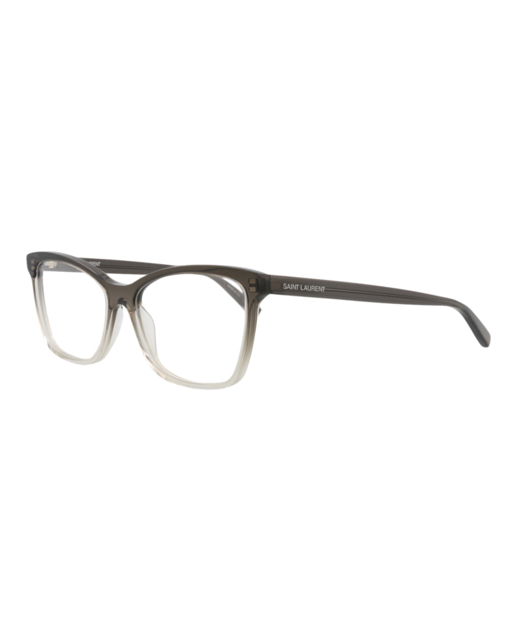 Saint Laurent Saint Laurent Womens Cat Eye Grey Grey Transparent Fashion Designer Eyewear