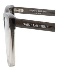 Saint Laurent Saint Laurent Womens Cat Eye Grey Grey Transparent Fashion Designer Eyewear