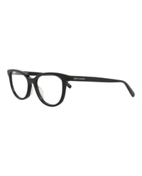 Saint Laurent Saint Laurent Womens Cat Eye Black Black Transparent Fashion Designer Eyewear