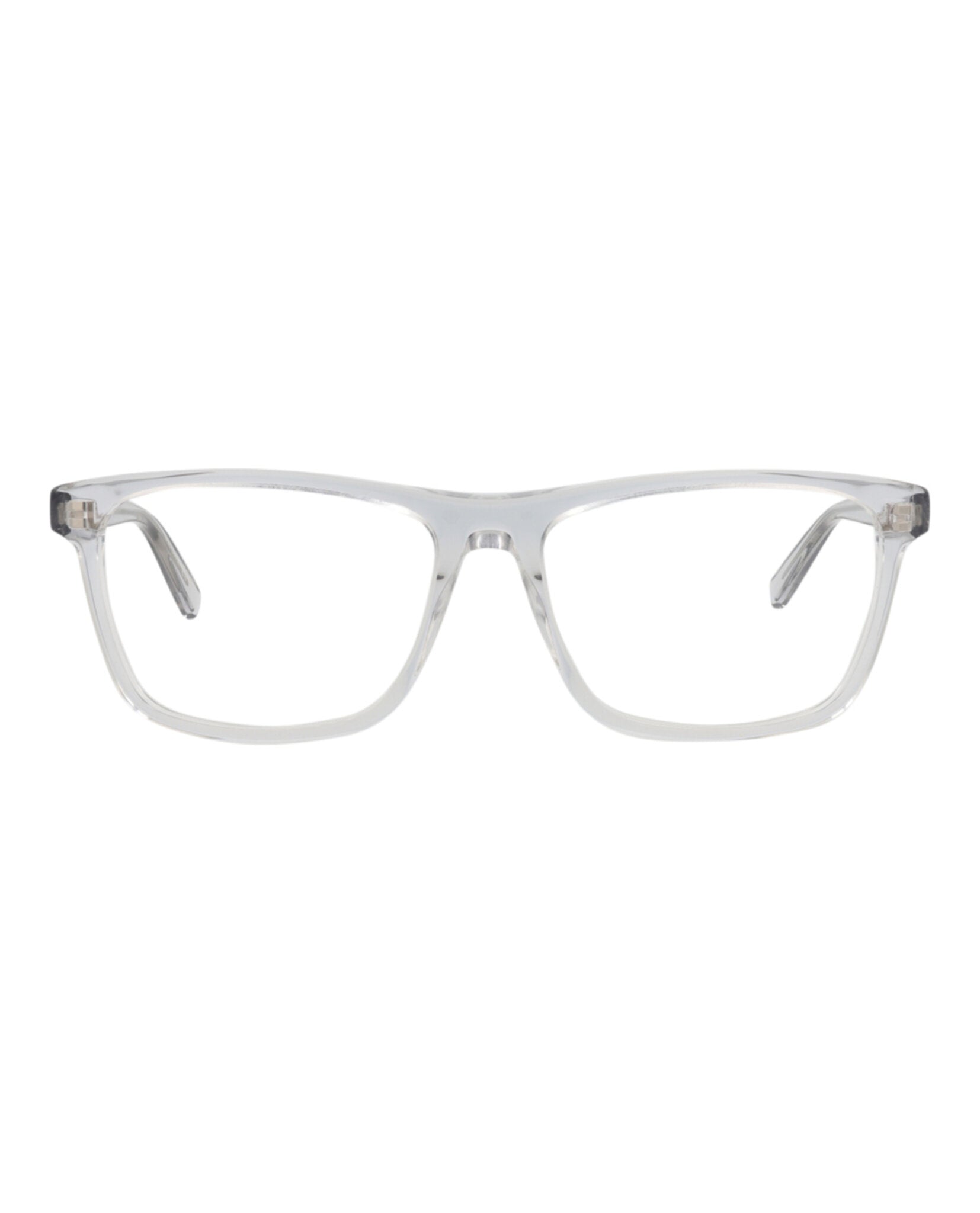 Saint Laurent Saint Laurent Mens Square/Rectangle Grey Grey Transparent Fashion Designer Eyewear