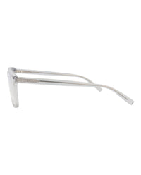 Saint Laurent Saint Laurent Mens Square/Rectangle Grey Grey Transparent Fashion Designer Eyewear