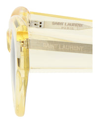 Saint Laurent Womens Cat Eye Yellow Yellow Green Fashion Designer Eyewear