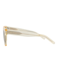 Saint Laurent Unisex Square/Rectangle Yellow Yellow Green Fashion Designer Eyewear