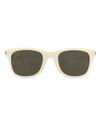 Saint Laurent Saint Laurent Unisex Square/Rectangle Ivory Ivory Grey Fashion Designer Eyewear