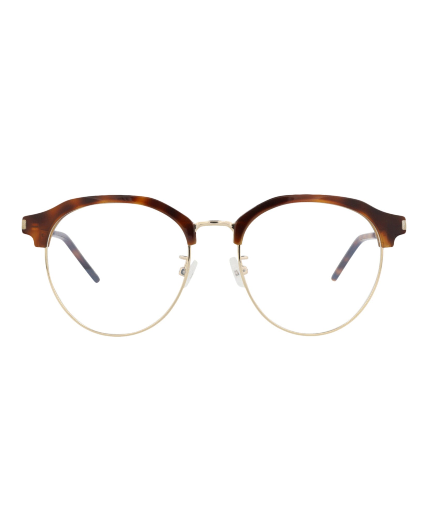 Saint Laurent Saint Laurent Womens Round/Oval Havana Gold Transparent Fashion Designer Eyewear