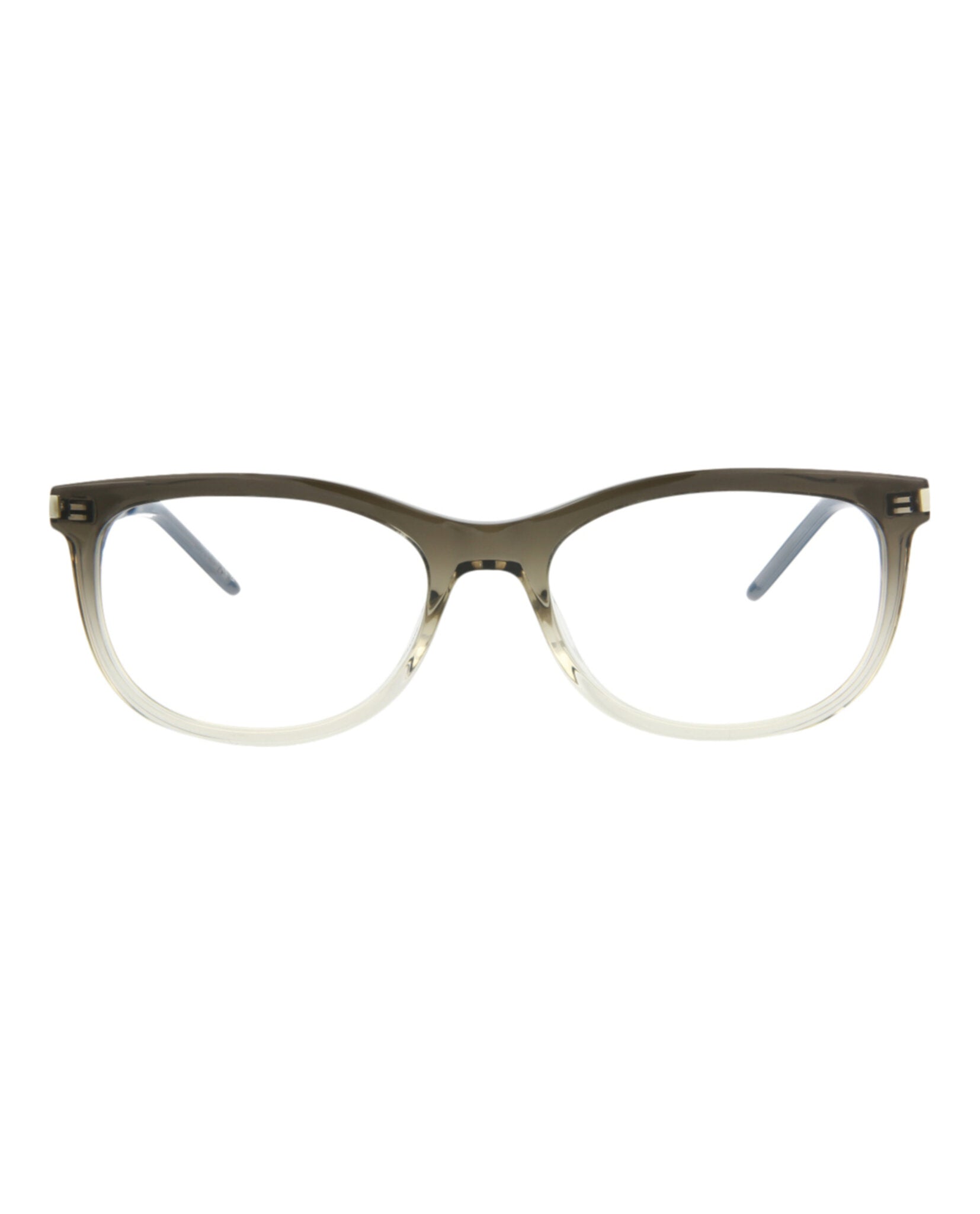 Saint Laurent Saint Laurent Womens Round/Oval Grey Silver Transparent Fashion Designer Eyewear