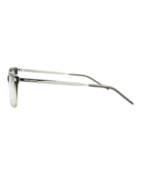 Saint Laurent Saint Laurent Womens Round/Oval Grey Silver Transparent Fashion Designer Eyewear