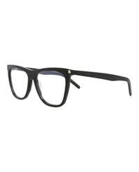 Saint Laurent Saint Laurent Womens Square/Rectangle Black Black Transparent Fashion Designer Eyewear