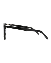 Saint Laurent Saint Laurent Womens Square/Rectangle Black Black Transparent Fashion Designer Eyewear
