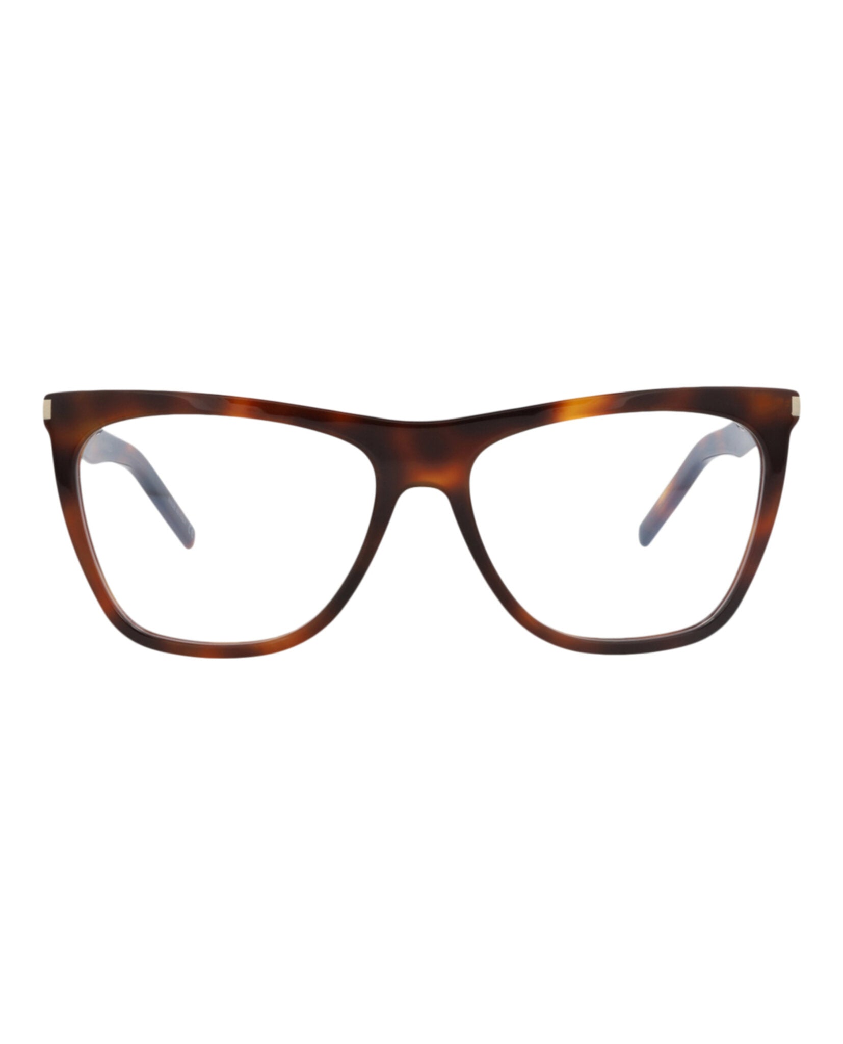 Saint Laurent Saint Laurent Womens Square/Rectangle Havana Havana Transparent Fashion Designer Eyewear