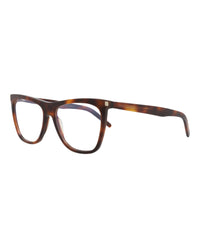Saint Laurent Saint Laurent Womens Square/Rectangle Havana Havana Transparent Fashion Designer Eyewear
