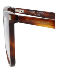 Saint Laurent Saint Laurent Womens Square/Rectangle Havana Havana Transparent Fashion Designer Eyewear
