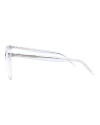 Saint Laurent Saint Laurent Womens Square/Rectangle Grey Grey Transparent Fashion Designer Eyewear