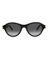 Saint Laurent Saint Laurent Unisex Round/Oval Black Black Grey Fashion Designer Eyewear