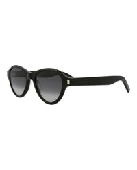 Saint Laurent Saint Laurent Unisex Round/Oval Black Black Grey Fashion Designer Eyewear