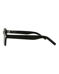 Saint Laurent Saint Laurent Unisex Round/Oval Black Black Grey Fashion Designer Eyewear