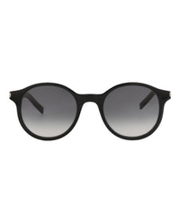 Saint Laurent Unisex Round/Oval Black Black Grey Fashion Designer Eyewear