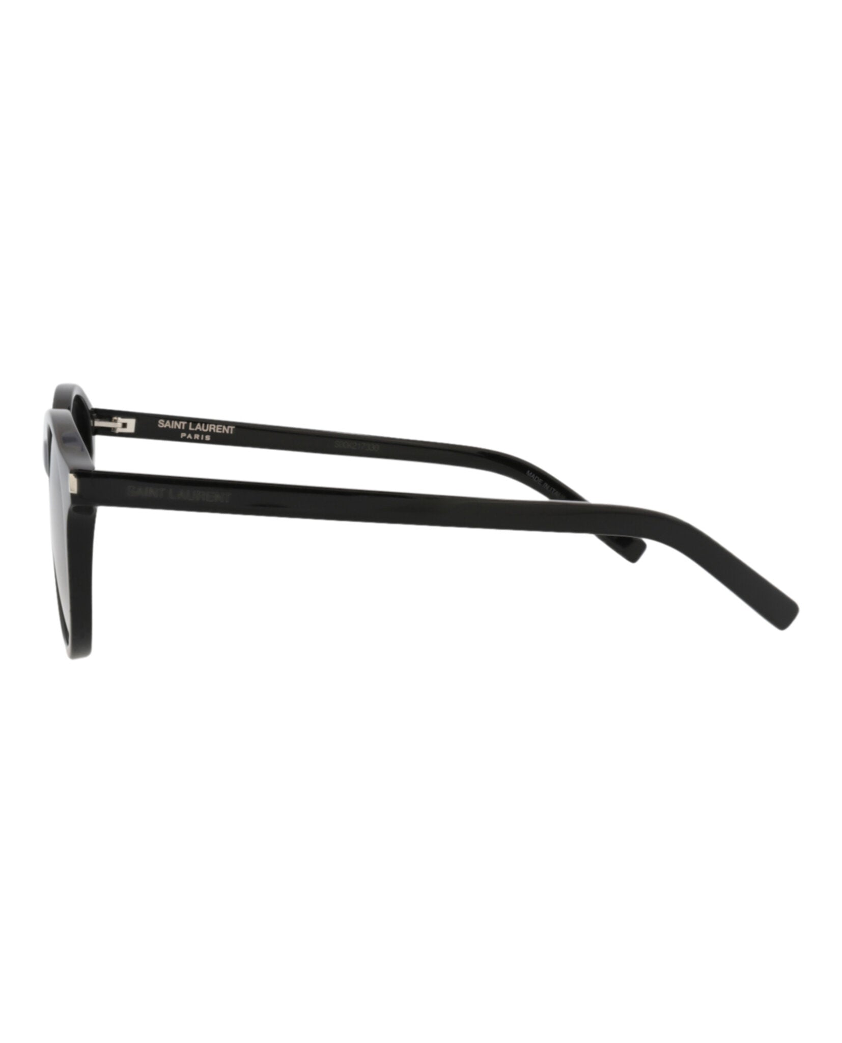 Saint Laurent Unisex Round/Oval Black Black Grey Fashion Designer Eyewear