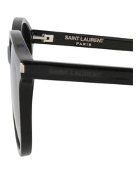 Saint Laurent Unisex Round/Oval Black Black Grey Fashion Designer Eyewear