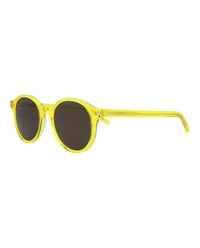 Saint Laurent Saint Laurent Unisex Round/Oval Yellow Yellow Black Fashion Designer Eyewear