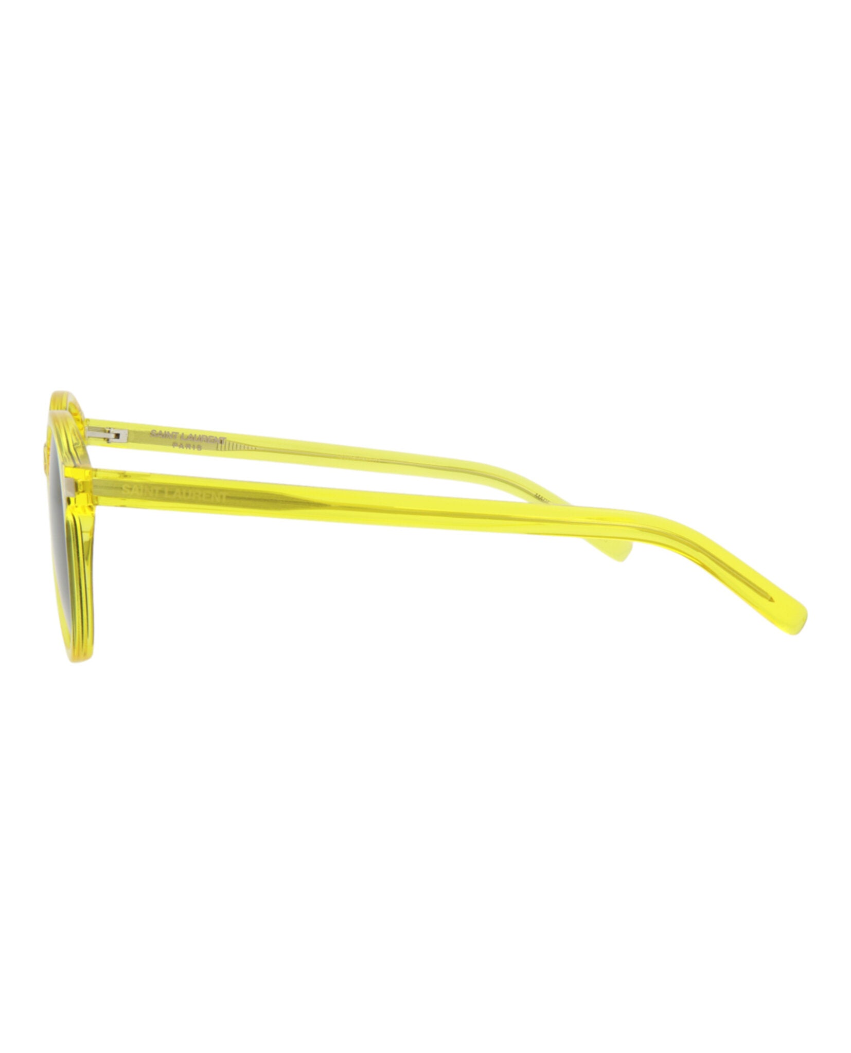 Saint Laurent Saint Laurent Unisex Round/Oval Yellow Yellow Black Fashion Designer Eyewear