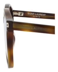 Saint Laurent Saint Laurent Unisex Round/Oval Havana Havana Transparent Fashion Designer Eyewear