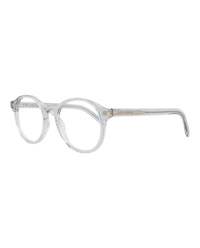 Saint Laurent Saint Laurent Unisex Round/Oval Grey Grey Transparent Fashion Designer Eyewear