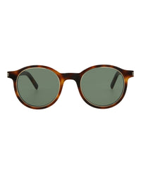 Saint Laurent Saint Laurent Unisex Round/Oval Havana Havana Green Fashion Designer Eyewear